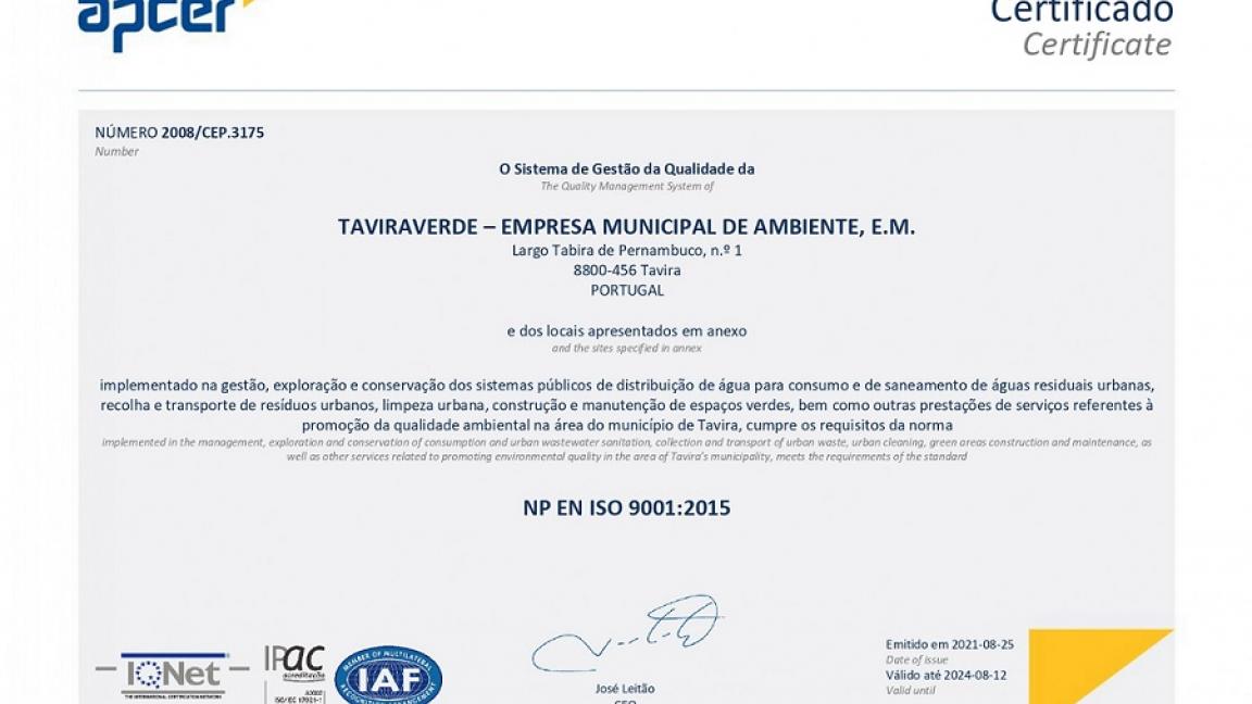 Certificado Qualidade ISO9001.2015_5ºCiclo