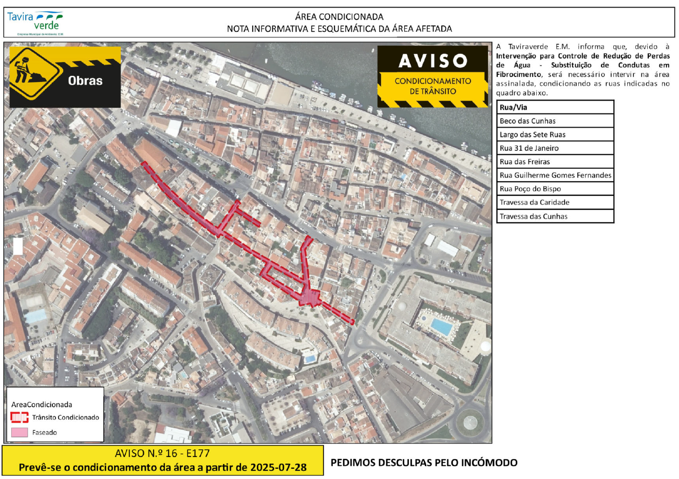 Obras - MD - Aviso16ZA4-Poço do Bispo