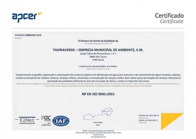 Certificado Qualidade ISO9001.2015_5ºCiclo